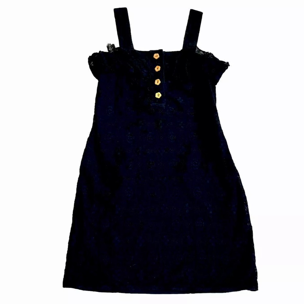 Zimmermann Black Dress With Lace And Pockets! Sz 0, XS